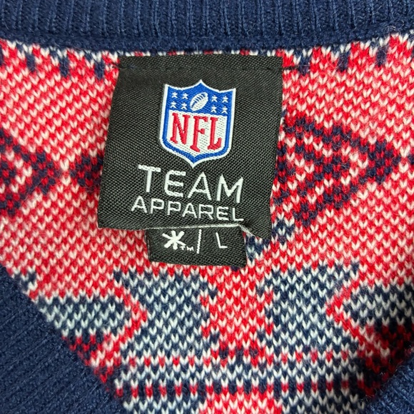 NFL Team Apparel New England Patriots Sweater Vest - Picture 4 of 5